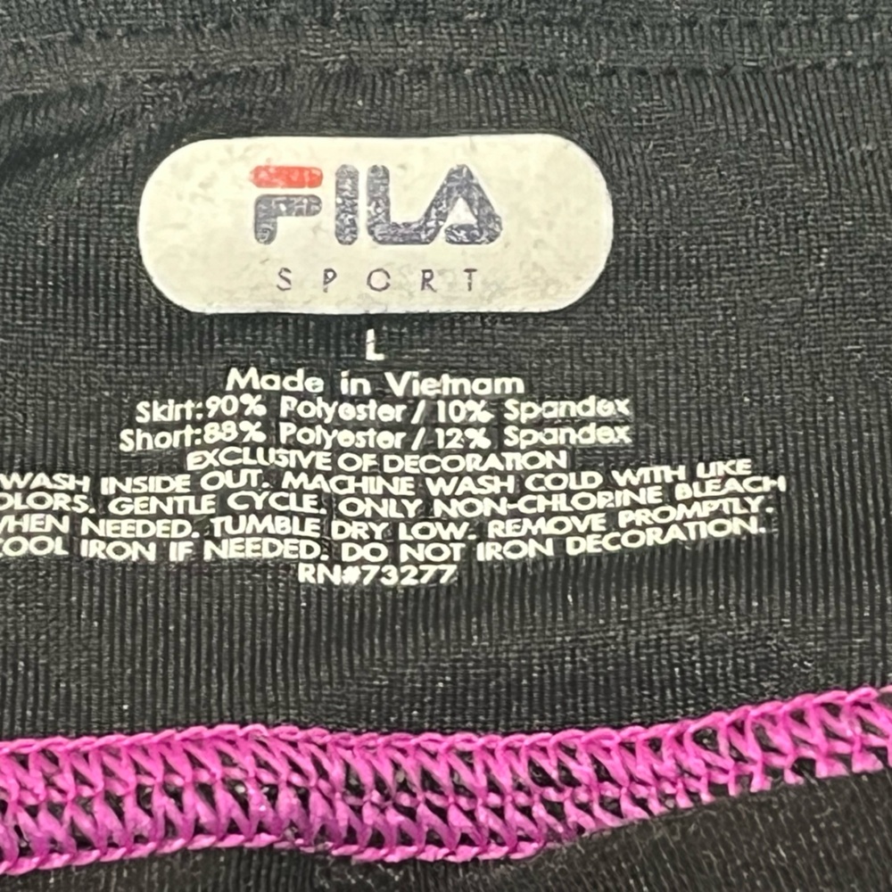 Fila Black Mini Athletic Skort - Picture 8 of 9